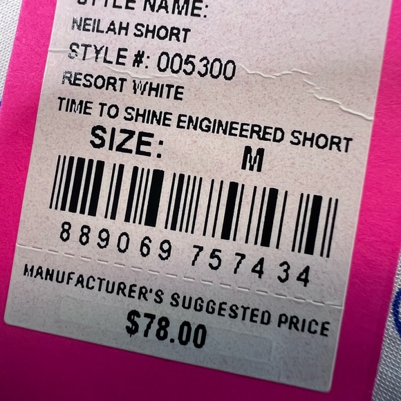 Lilly Pulitzer Neilah Mid-Rise Short in Resort White Time to Shine Engineered - Picture 6 of 8